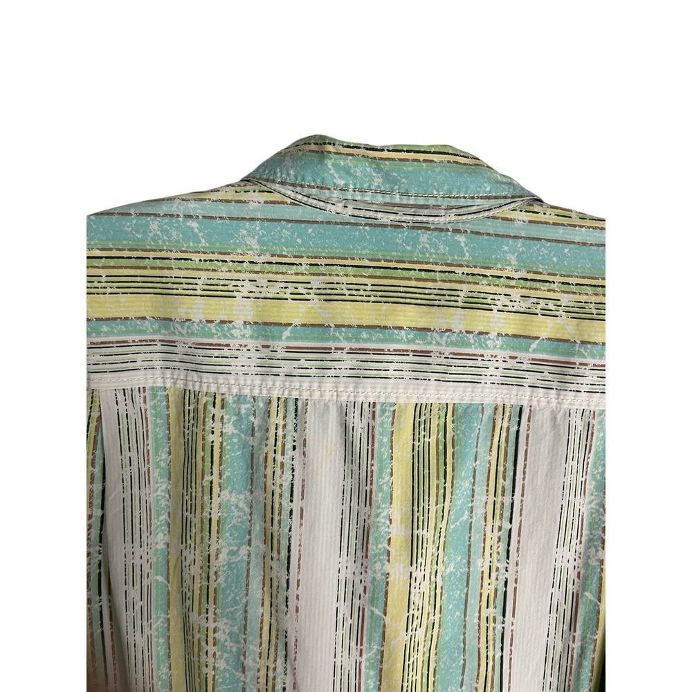 Tommy Bahama Men's XL Cotton Silk Blend Long Sleeve Summer‎ Striped Multicolor - Picture 7 of 8